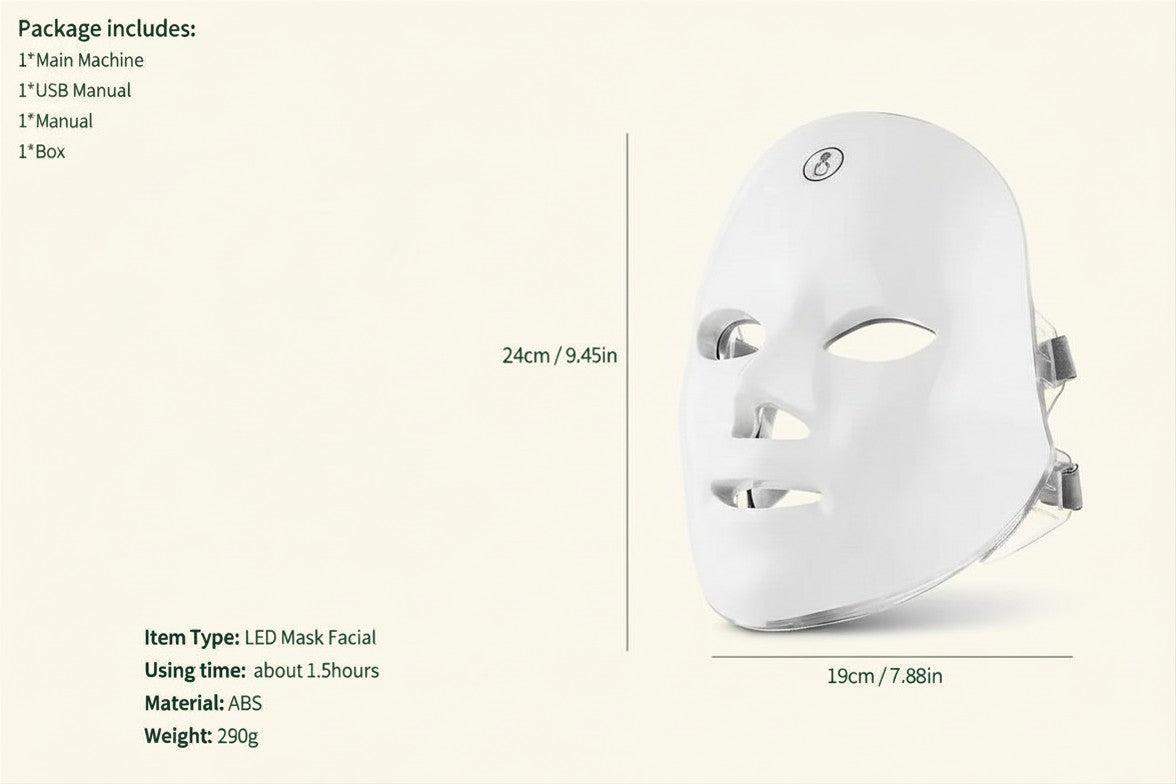 Masque LED de soin professionnel skincare